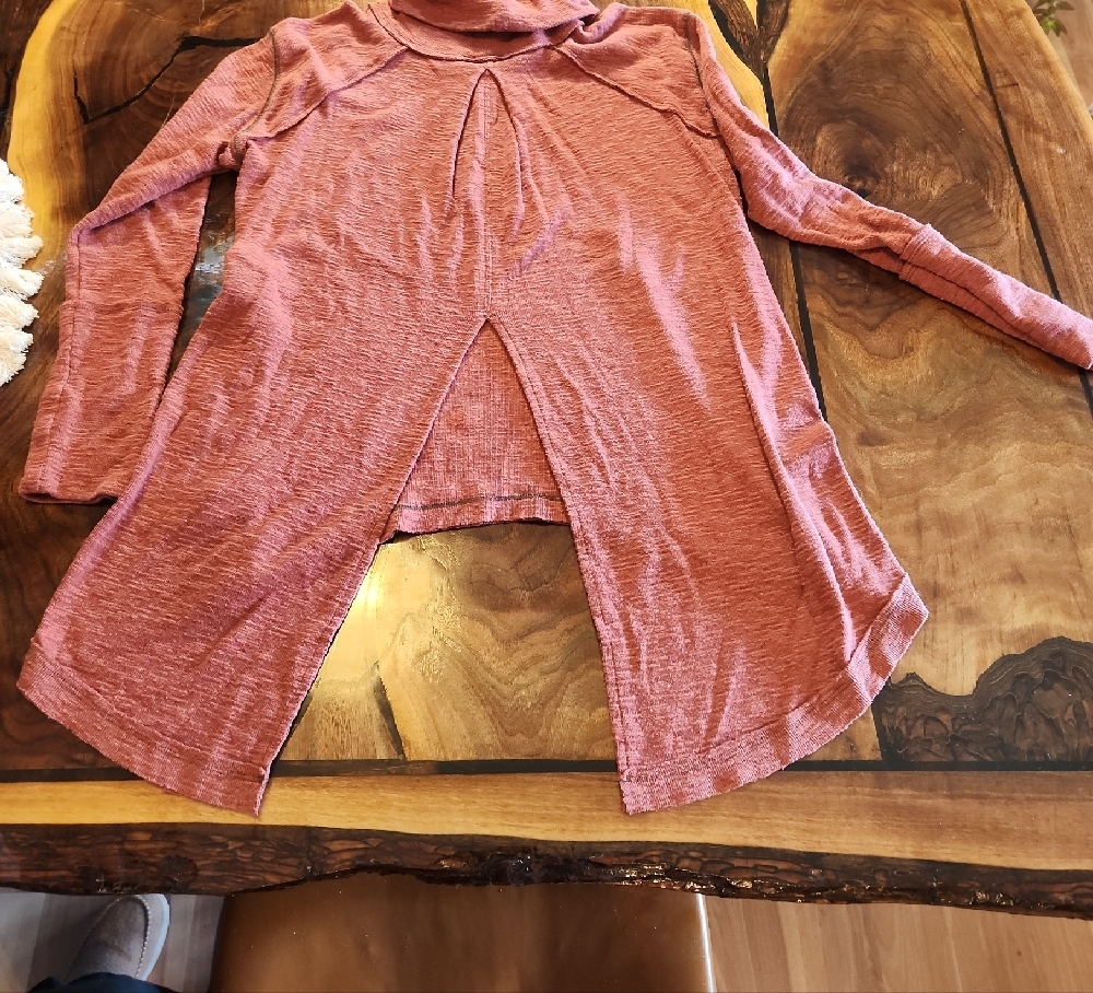 Pink Long Sleeve High-Low Top - Picture 2 of 4
